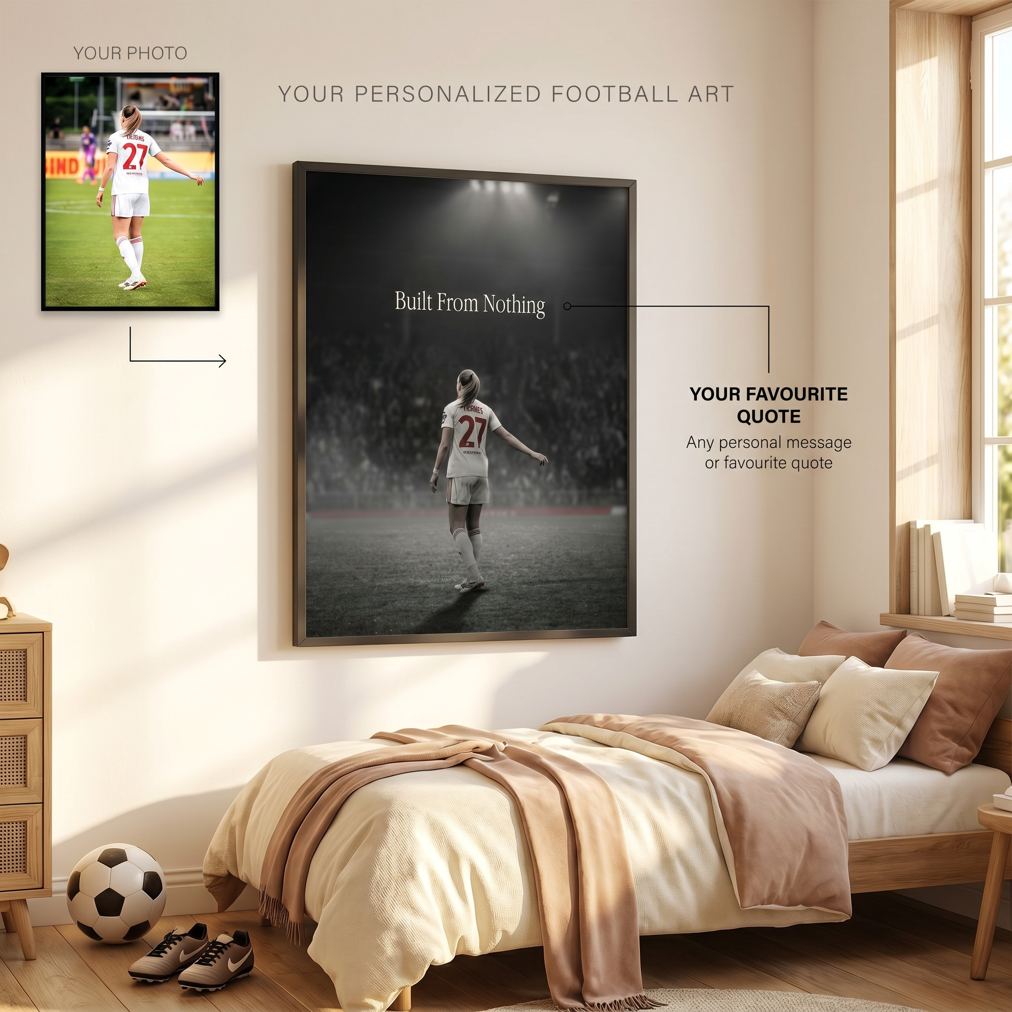 The Moment - Personalized Football Art