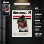 The Card - Personalized Football Art