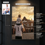 Our Ground Dad & Kid - Personalized Football Art