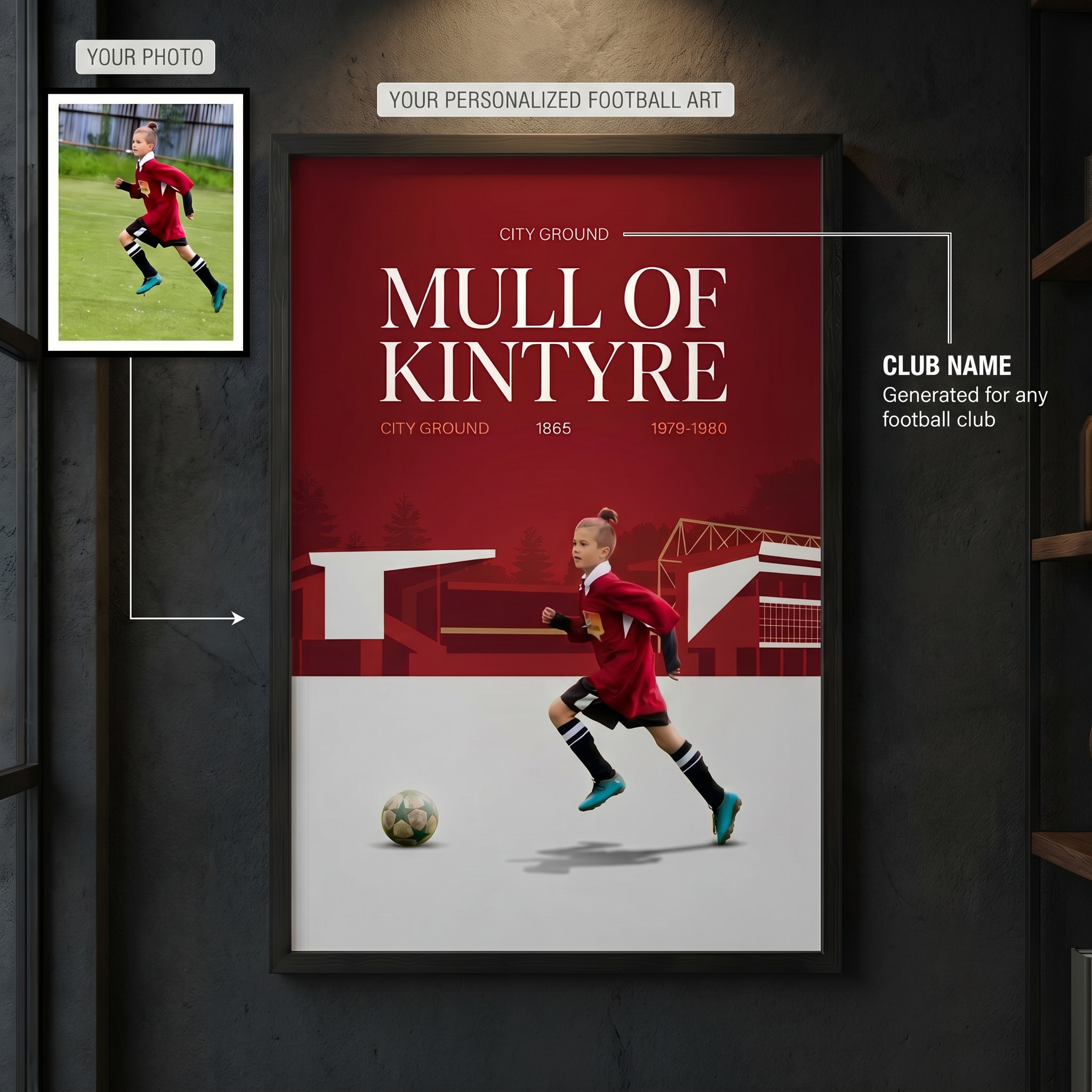 The Club Identity - Personalized Football Art