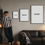 The Work/The Win - Personalized Football Art