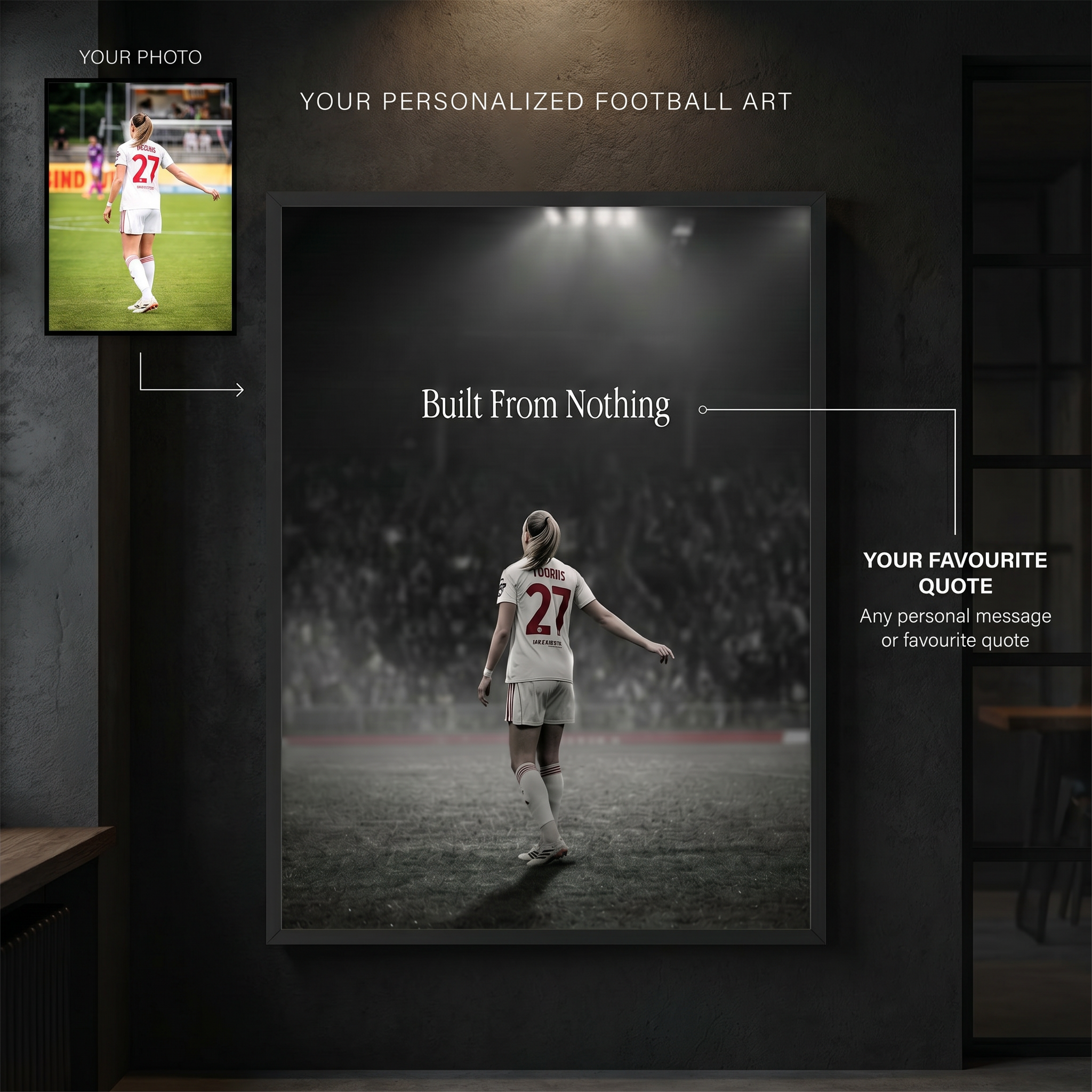 The Moment - Personalized Football Art