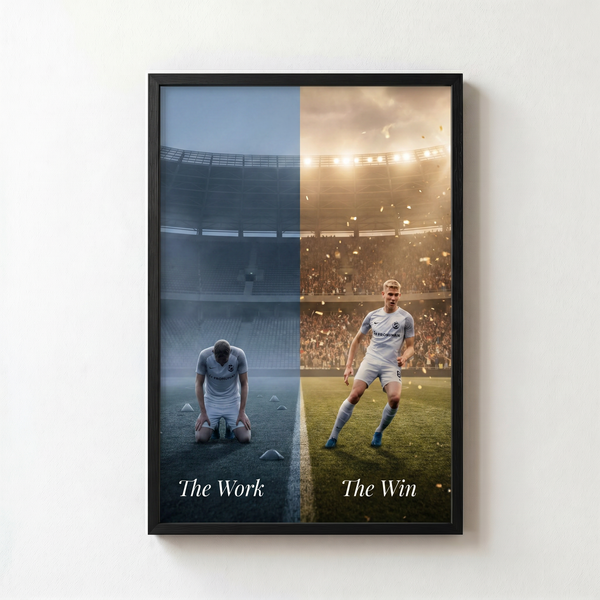 The Work/The Win - Personalized Football Art